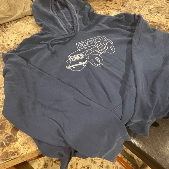 “Life is Good” Mens Hooded Long Sleeve Sweetshirt - Picture 4 of 4